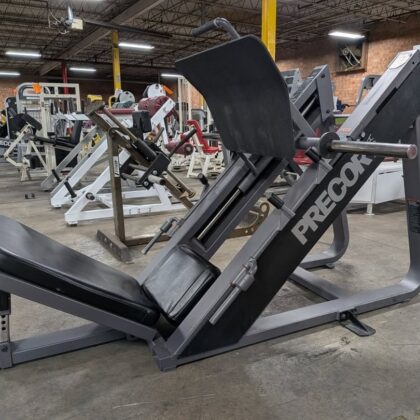 Precor plate loaded leg press