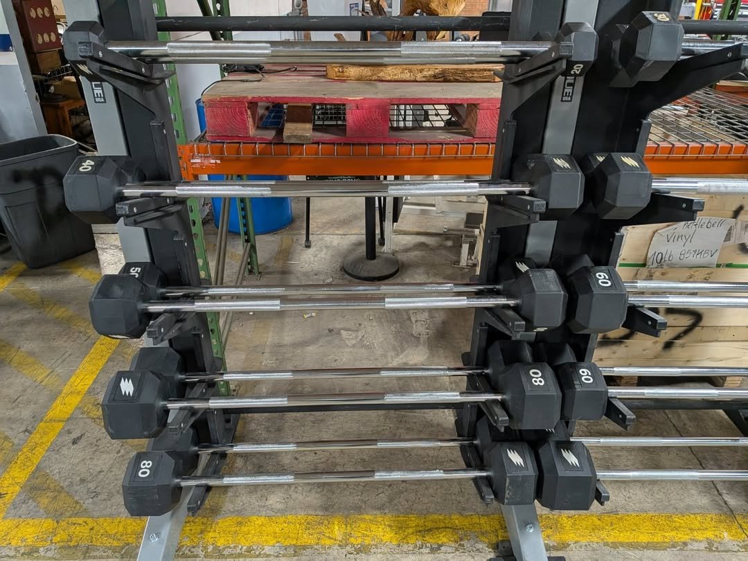 Torque straight barbell set plus rack