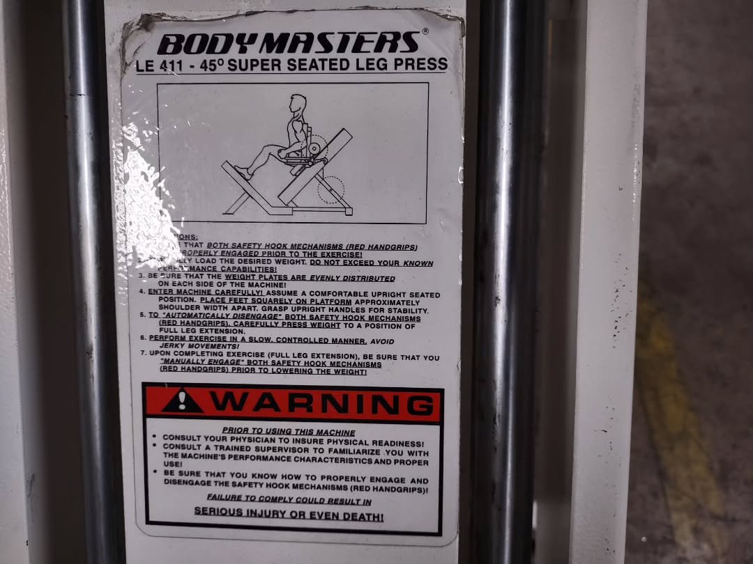 Body master super seated leg press - Image 6