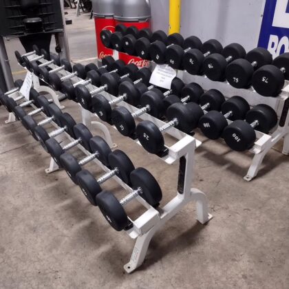 Brand New VTK 5 lb – 100 lb Dumbbell Set with 2 Flex Fitness Racks
